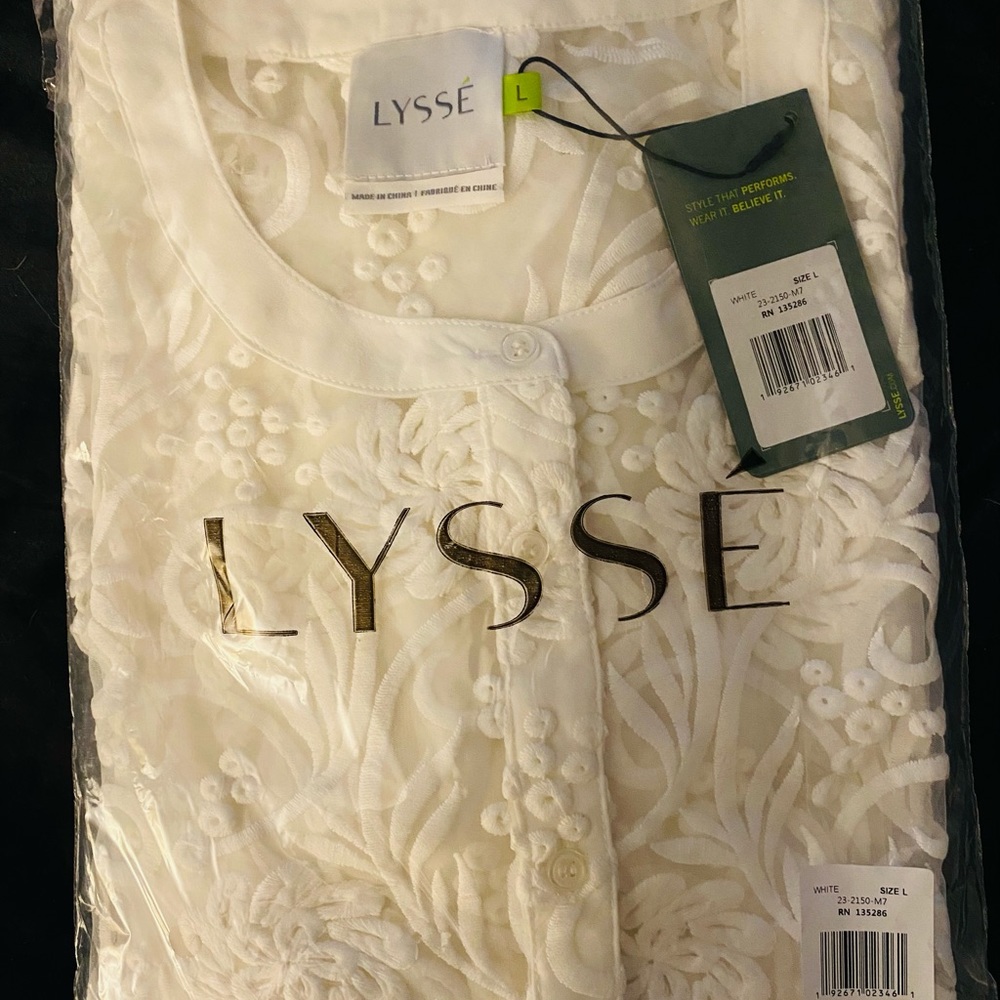 Lyssé Women's Mariah white Lace Tunic bathing suit cover up - Picture 4 of 5
